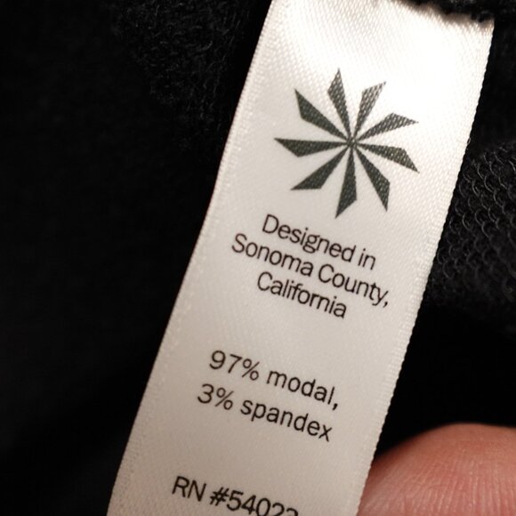 Athleta Criss Cross Sweatshirt‎ Dress women's small black - Picture 11 of 12